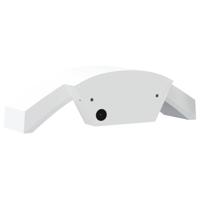 VidaXL Buitenwandlamp led met sensors gegoten aluminium wit - thumbnail