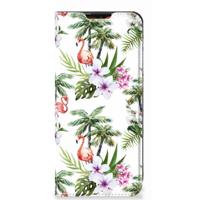 Motorola Moto E7 Power | E7i Power | Hoesje maken | Flamingo Palms - thumbnail