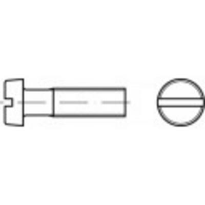 TOOLCRAFT TO-5445288 Cilinderkopschroeven M10 40 mm Sleuf DIN 84 Messing 100 stuk(s)