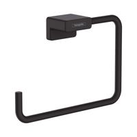 Hansgrohe Handdoekring AddStoris Mat Zwart - thumbnail