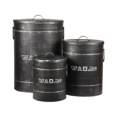 LABEL51 - Wasmand M - Antiek Zwart Metaal LABEL51 - Wasmand M - Antiek Zwart Metaal