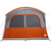 Autotent 4-persoons waterdicht grijs en oranje - thumbnail