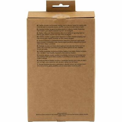 Creativ Company Siliconen vorm, geribbelde cilinder met boog, h: 11+14 cm, d 4+4 cm, 2 stuk/ 1 doos