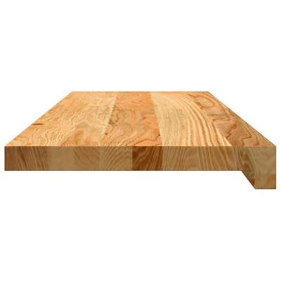 VidaXL Traptreden 2 st 70x30x2 cm massief eikenhout lichtbruin - thumbnail