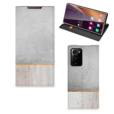 Samsung Galaxy Note 20 Ultra Book | Wallet Case | Wood Concrete