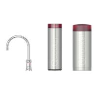 Quooker Classic Nordic Round Kokendwaterkraan (Single Tap) Set - Kokend Water - Chroom - met COMBI Reservoir & CUBE - Direct Gekoeld Bruisend Water - thumbnail