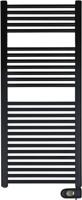 Zehnder Aura elektrische badkamerradiator / 1226 x 500 / 750 Watt / Zwart - thumbnail