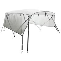 Biminitop 4 bogen met mesh zijwanden 243x(230-244)x137 cm - thumbnail