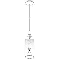Eglo HanglampTroy 3 pendel metaalgrijs met wit - 85977 - thumbnail