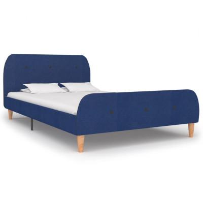 vidaXL Bedframe stof blauw 120x200 cm vidaXL Bedframe stof blauw 120x200 cm