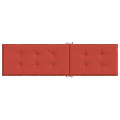 VidaXL Terrasstoelkussen (75+105)x50x3 cm stof gemêleerd rood - thumbnail