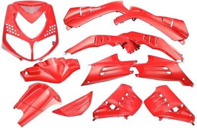 Plaatset 13-delig Edge voor Peugeot Speedfight 2 - ferrari rood