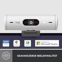 Logitech Brio 500 Full HD-webcam Klemhouder, Stereomicrofoon, Geïntegreerd afdekpaneel - thumbnail