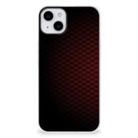 iPhone 15 | TPU bumper | Geruit Rood - thumbnail
