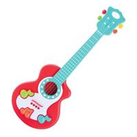 Playgo gitaar met muzieknoten rood - thumbnail