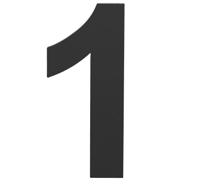 Formani Basics LBHN100 huisnummer - mat zwart - thumbnail