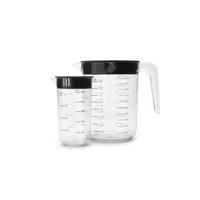 Brabantia Tasty+ Maatbeker Set 1L+250 ml Zwart/Transparant - thumbnail
