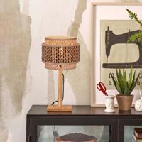 GOOD&MOJO Tafellamp 'Bhutan' Bamboe, 40cm, kleur Naturel/Zwart - thumbnail