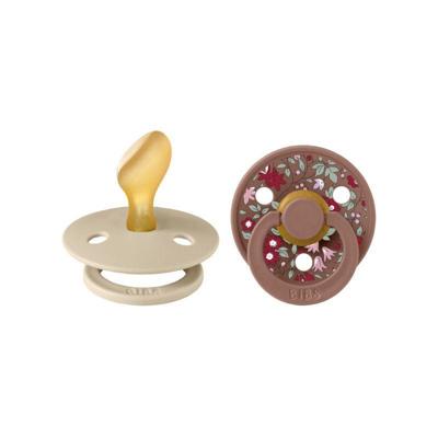 OUTLET BIBS x Liberty Fopspeen (2-pack) Anatomical Chamomile Lawn - Woodchuck Mix-2 (6-18 mnd)