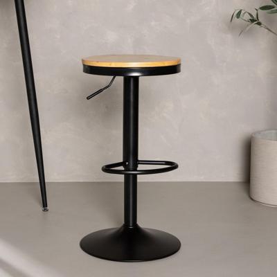 Nohr Verstelbare Barkruk 'Tiani' Eikenlook (zithoogte 60-80cm) Nohr Verstelbare Barkruk 'Tiani' Eikenlook (zithoogte 60-80cm)