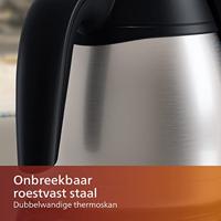 Philips café Gaia koffieapparaat met thermische kan - RVS/zwart - HD7549/20 - thumbnail