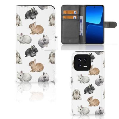 Telefoonhoesje | Met pasjeshouder | voor Xiaomi 13 Konijntjes Telefoonhoesje | Met pasjeshouder | voor Xiaomi 13 Konijntjes