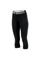 Mons Royale Cascade Merino 3/4 Legging Thermobroek Dames Black L - thumbnail