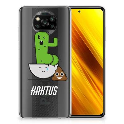 Xiaomi Poco X3 | Poco X3 Pro Telefoonhoesje met Naam Cactus Poo Xiaomi Poco X3 | Poco X3 Pro Telefoonhoesje met Naam Cactus Poo