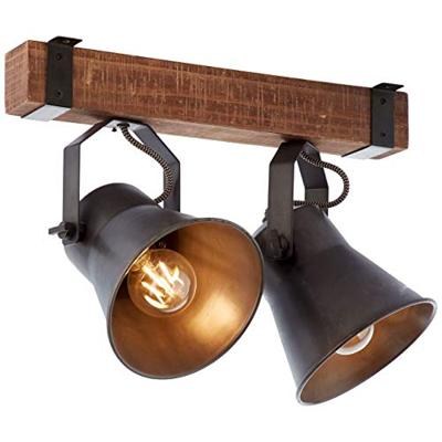 Brilliant 82129/46 Plow Plafondlamp Gloeilamp E27 10 W Zwart Brilliant 82129/46 Plow Plafondlamp Gloeilamp E27 10 W Zwart