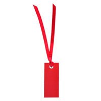 Labels met lint rood (12st) - thumbnail
