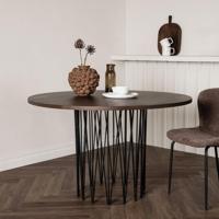 Nohr Ronde Eettafel 'Danni' 120cm, kleur Mokka - thumbnail