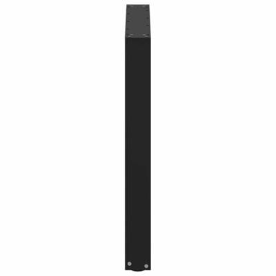 Eettafelpoten 2 st U-vormig 80x(72-73) cm staal zwart