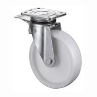 BS Rollen Zwenkwiel voor zware lasten | wiel d. 100 mm draagvermogen 350 kg | met rem kunststof | 105x85 mm | 1 stuk - LB520.B10.101 LB520.B10.101 - thumbnail