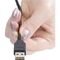 Renkforce USB-kabel USB 2.0 USB-A stekker, USB-micro-B stekker 1.80 m Zwart Stekker past op beide manieren, Vergulde steekcontacten RF-4096110 - thumbnail