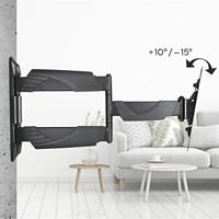 Hama TV Muurbeugel Draaibaar Kantelbaar Uittrekbaar voor Schermen tot 48 Inch Zwart - thumbnail