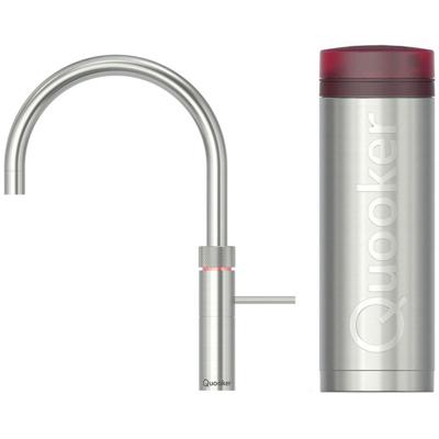 Quooker Fusion Round Keukenkraan Set - Kokend Warm- en Koud Water - RVS - Inclusief COMBI Reservoir