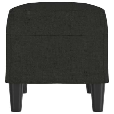 Bankje 70x35x41 cm stof zwart