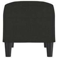 Bankje 70x35x41 cm stof zwart - thumbnail