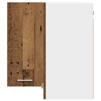 Hanghoekkast Lyon 57x57x60 cm bewerkt hout oud houtkleurig - thumbnail