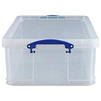 Really Useful Box 50l, transparant, per stuk verpakt in karton - thumbnail