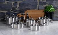 Fissler Palermo Pannenset 5-delig RVS/Glas - thumbnail