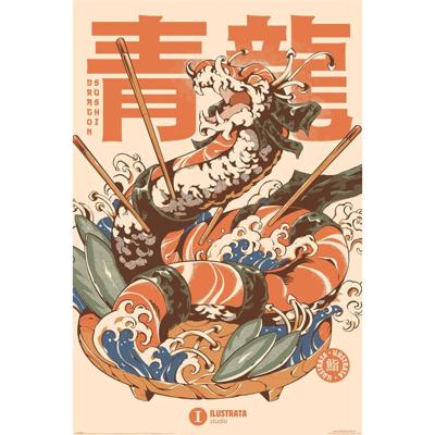 Poster Ilustrata - Dragon Sushi 61x91,5cm