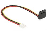 Delock Aansluitkabel Serieel [1x Floppy bus 4-polig - 1x SATA] 0.3 m Zwart, Rood, Geel - thumbnail
