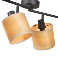 Steinhauer PlafondlampBambus zwart met bamboe 4-lichts - 3668ZW - thumbnail