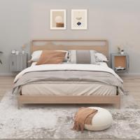 Nachtkastjes 2 st wandgemonteerd 50x30x47 cm grijs sonoma eiken - thumbnail