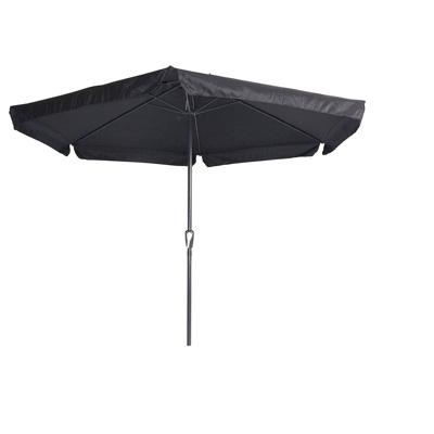 Stokparasol Gemini 300 cm met volan zwart