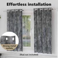 VidaXL Velvet gordijnen met gordijnen 2 pcs grijs 175 x 140 cm fluweel - thumbnail