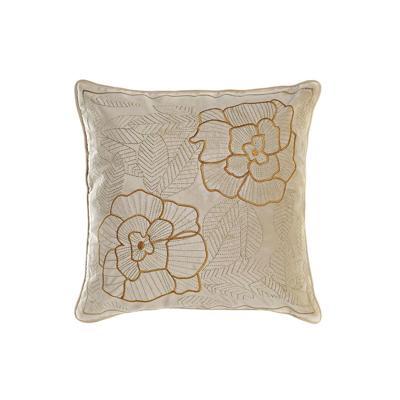 Kussen DKD Home Decor Gouden 45 x 10 x 45 cm Blommor