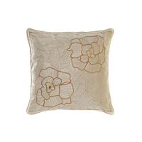 Kussen DKD Home Decor Gouden 45 x 10 x 45 cm Blommor - thumbnail