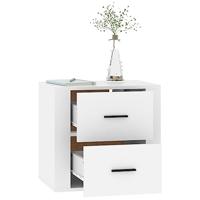 Nachtkastje wandgemonteerd 50x36x47 cm wit - thumbnail